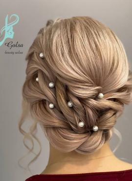 نمونه کار شینیون آرایشگاه گلسا