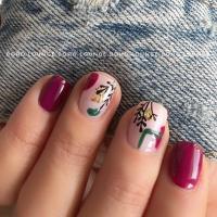 سالن زیبایی بوهو لانژ - طراحی ناخن بنفش - 2